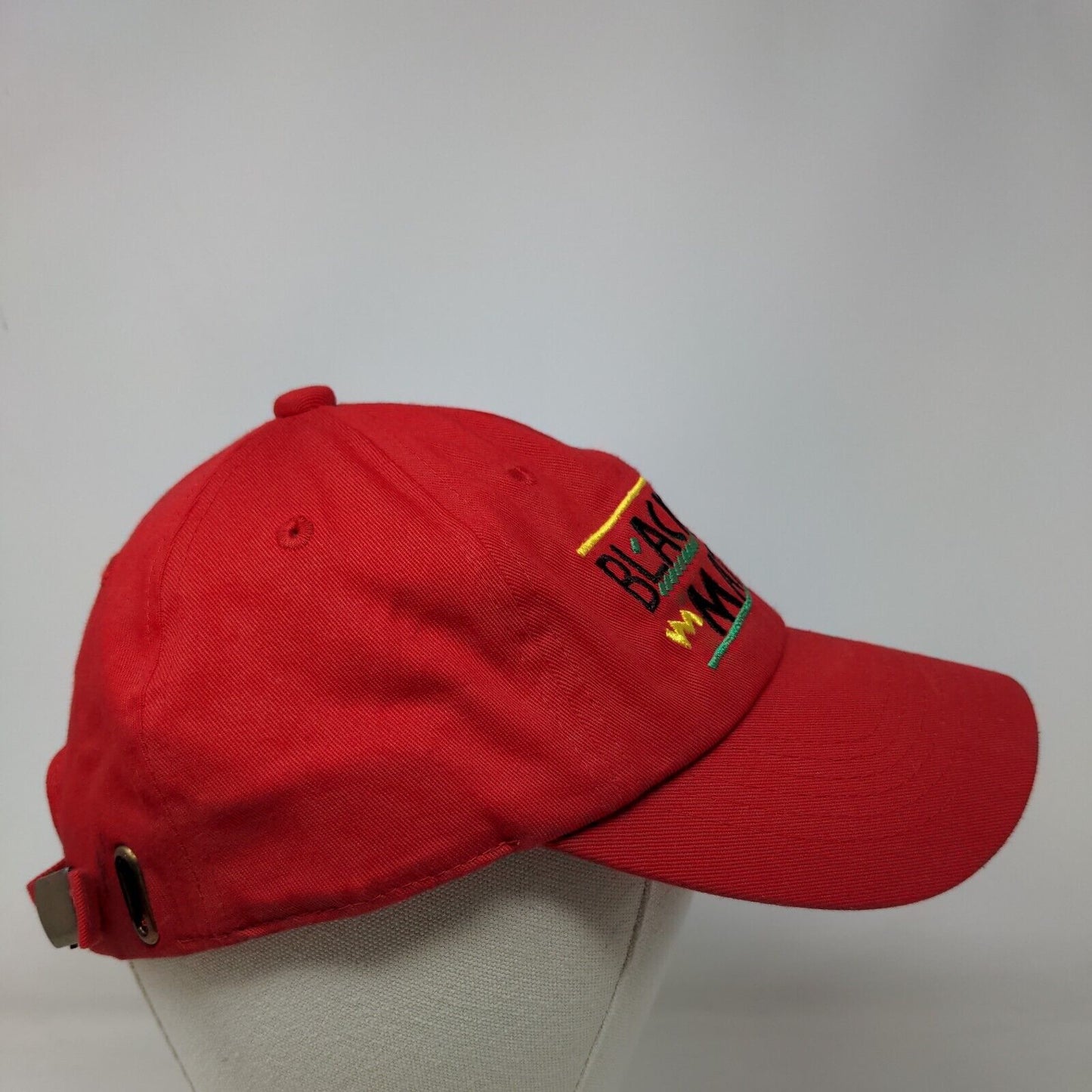 Black Lives Matter Slideback Hat Red One Size Embroidered Adjustable