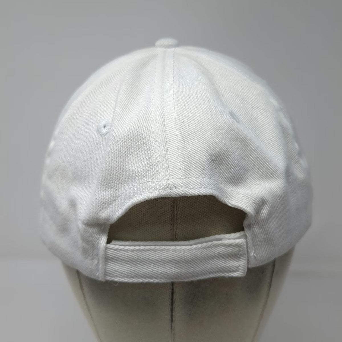 Baseball Cap White One Size RWJ Barnabas Health Strapback Cotton 6-Panel Hat