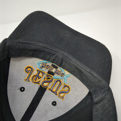 Jesus Has Me Hooked Strapback Hat Black One Size Embroidered 6 Panel