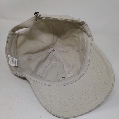Trinity Slideback Hat Tan OSFM Embroidered Adjustable Solid 6 Panel