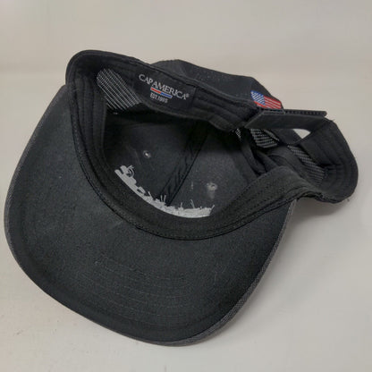 Cap America Men's Strapback Hat Gray Indiana Oxygen Embroidered Logo