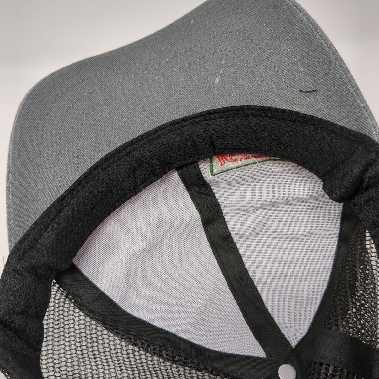 Krispy Kreme Doughnuts Snapback Trucker Hat Gray One Size Mesh Back 6 Panel