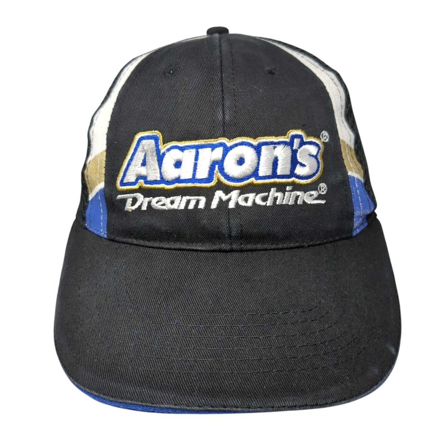 Aaron's Dream Machine Straoback Trucker Hat Black One Size Mesh Chase Authentics