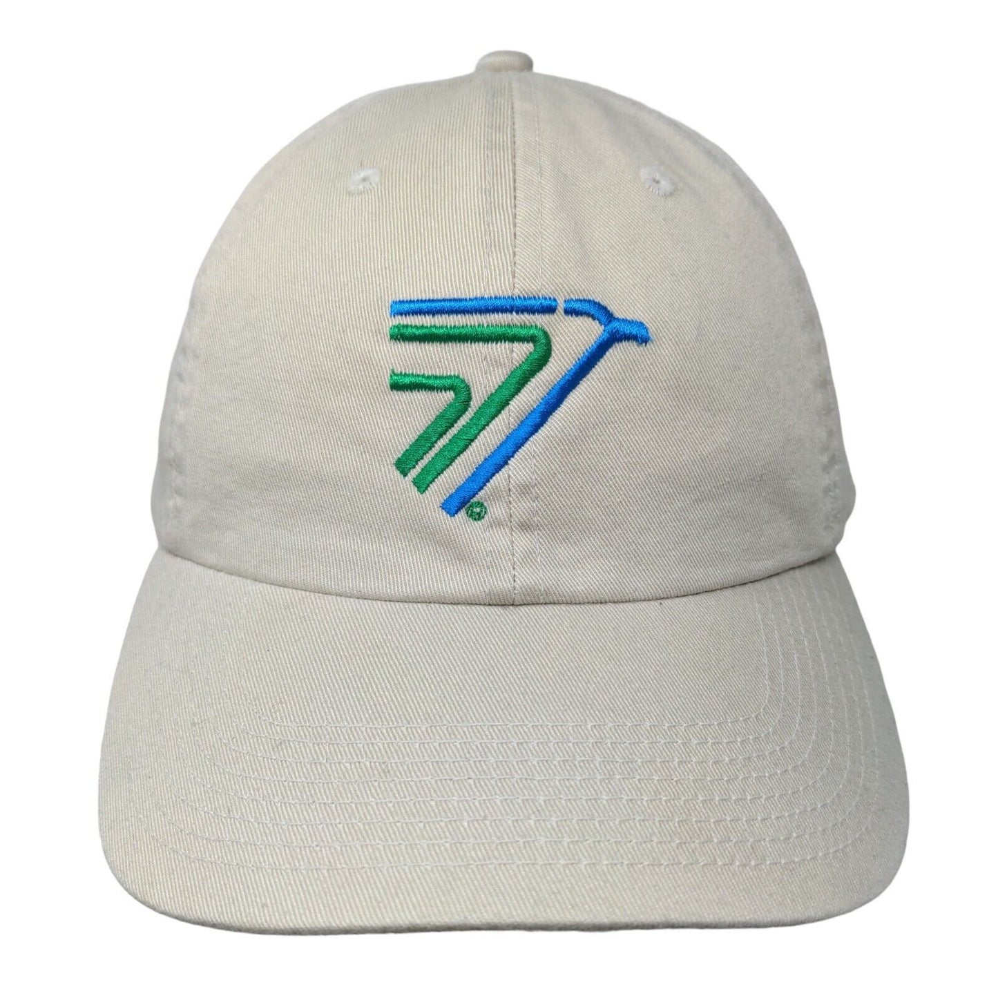 Fahrenheit Men's Slideback Hat Tan Transport Service Co. Eagle Logo Cotton