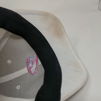 Domeheadwear.co Fitted Hat White S/M Style XXIX Embroidered Vented Holes