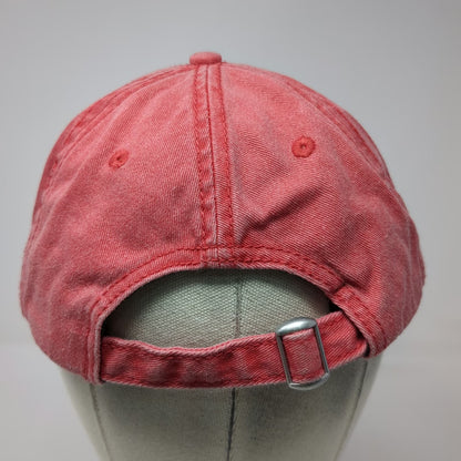 Sportsman Baseball Cap Red One Size Friendly River Music Cornish Maine Logo Hat