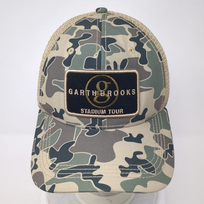 Garth Brooks Stadium Tour Snapback Trucker Hat Multi One Size Camo
