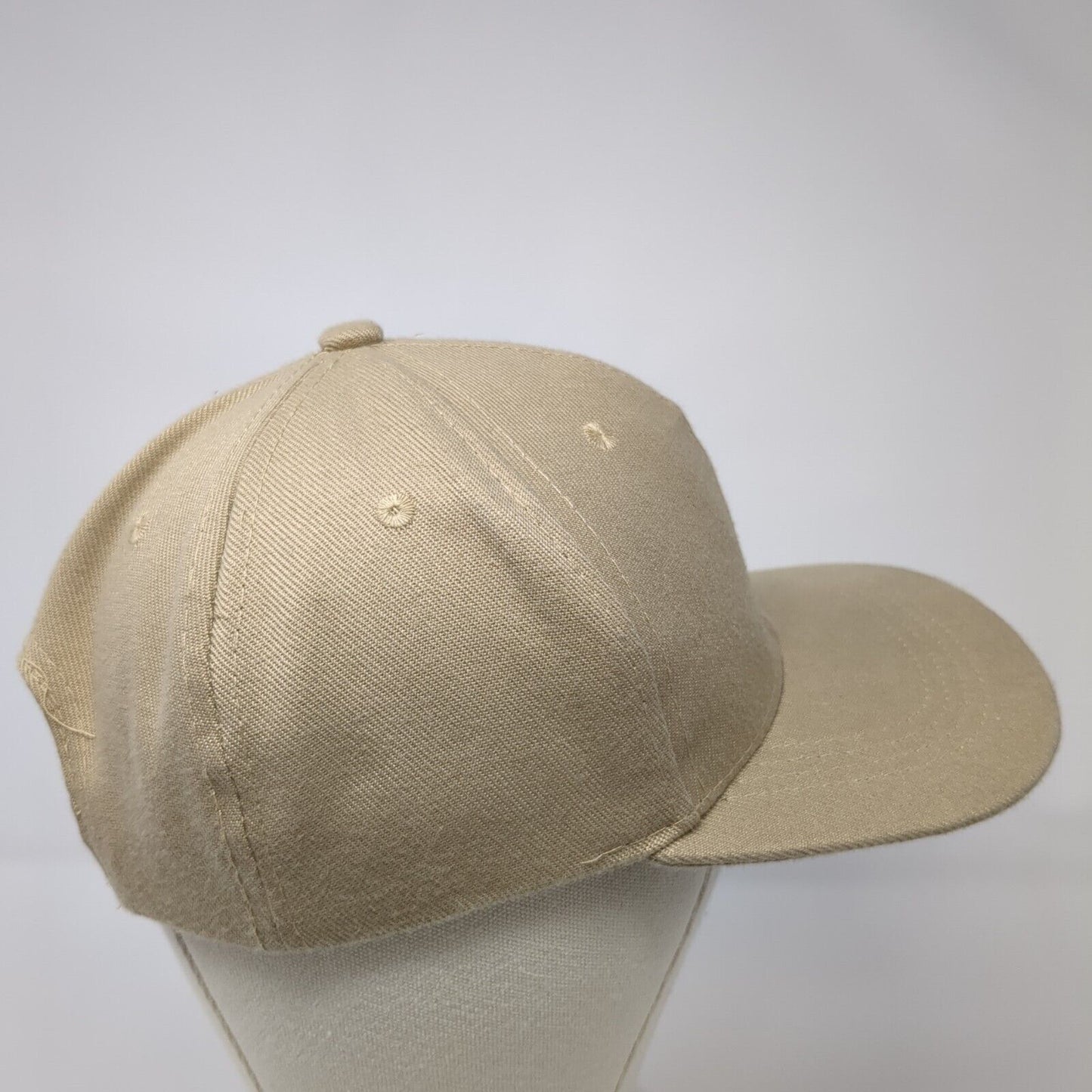Scorpions Snapback Hat Tan One Size Adjustable Vented Holes 6 Panel