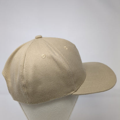 Scorpions Snapback Hat Tan One Size Adjustable Vented Holes 6 Panel