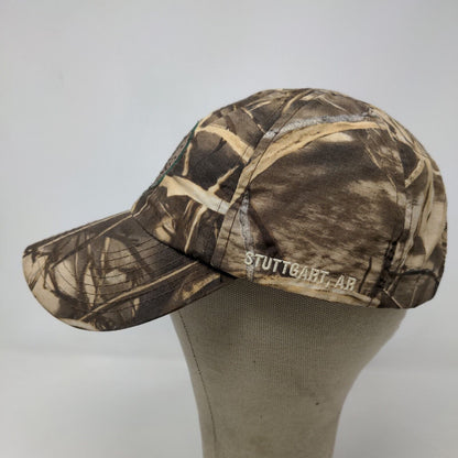 Mack's Prairie Wings Men's Strapback Hat Brown Camo OSFM Embroidered Logo