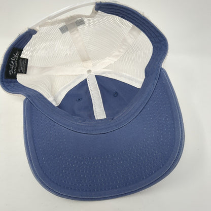 Salt Life Snapback Mesh Back Trucker Hat Blue One Size Livin' Salty