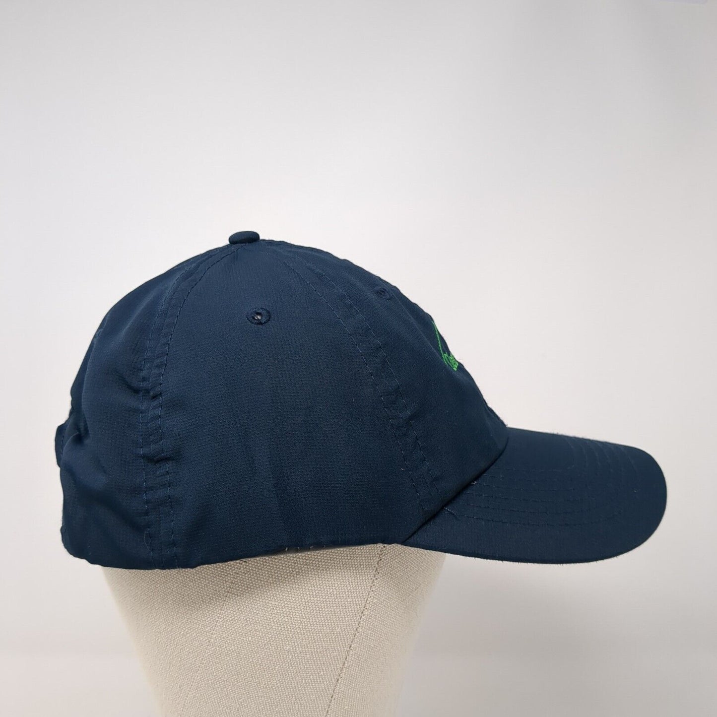 Clear Mountain Bank Strapback Hat Blue XL Fit Adjustable Embroidered Imperial