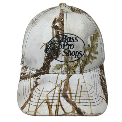 Bass Pro Shops Snapback White One Size TrueTimber Camo Bass Fishing Hunting Hat