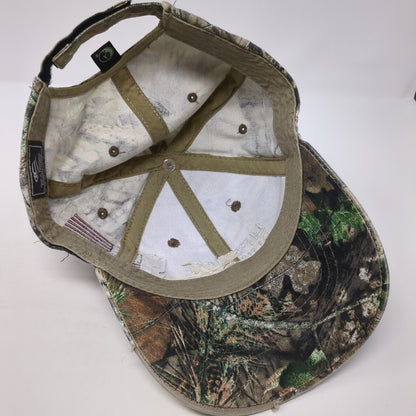 Lifetime Builders USA Strapback Hat Camouflage OS Adjustable Patriotic OC Sports