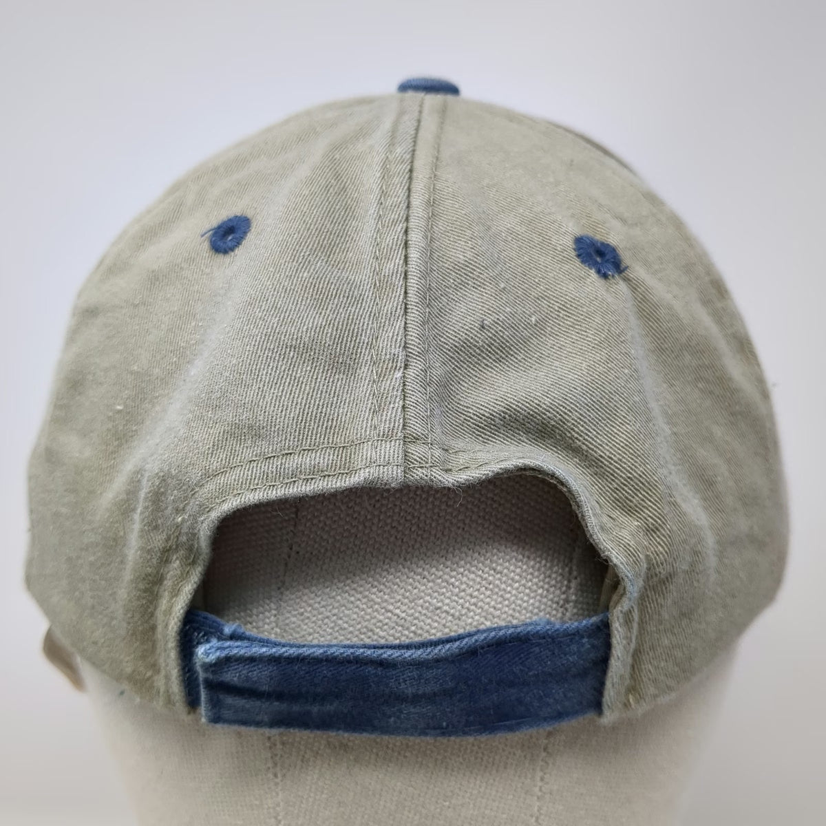 Cobra Caps 5 Panel Hat Beige Blue One Size Idaho iPAK Strapback Adjustable Logo