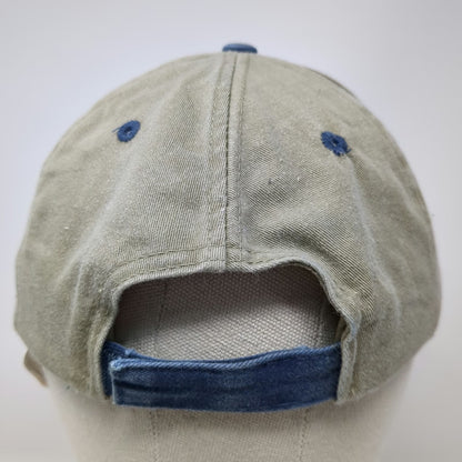 Cobra Caps 5 Panel Hat Beige Blue One Size Idaho iPAK Strapback Adjustable Logo