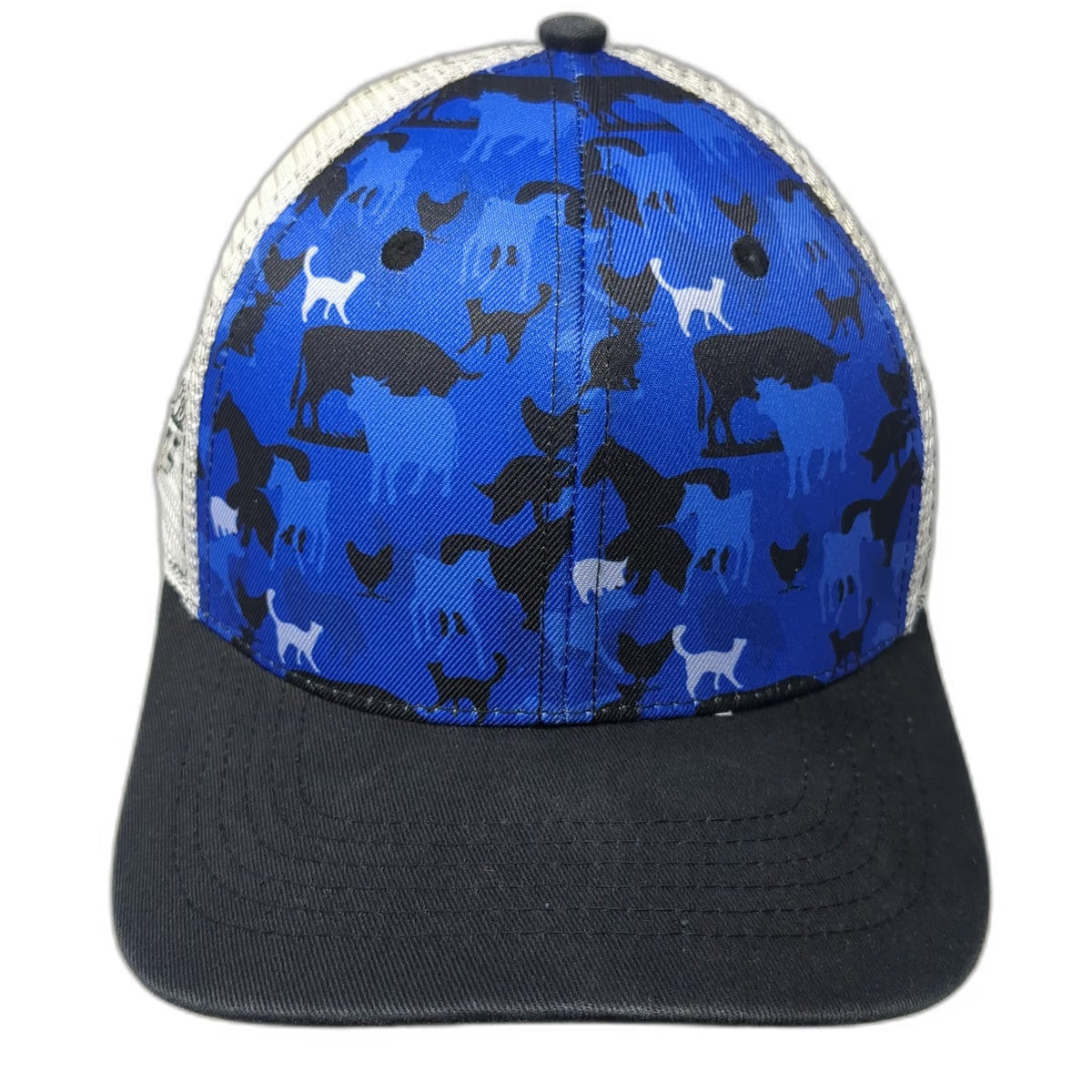 Classic TL Caps Blue Animal Camo Trucker Hat One Size D-H Supply Show Edge