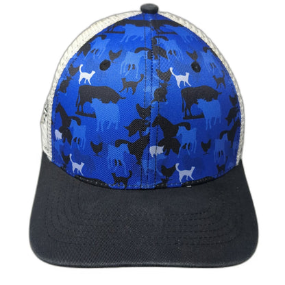 Classic TL Caps Blue Animal Camo Trucker Hat One Size D-H Supply Show Edge