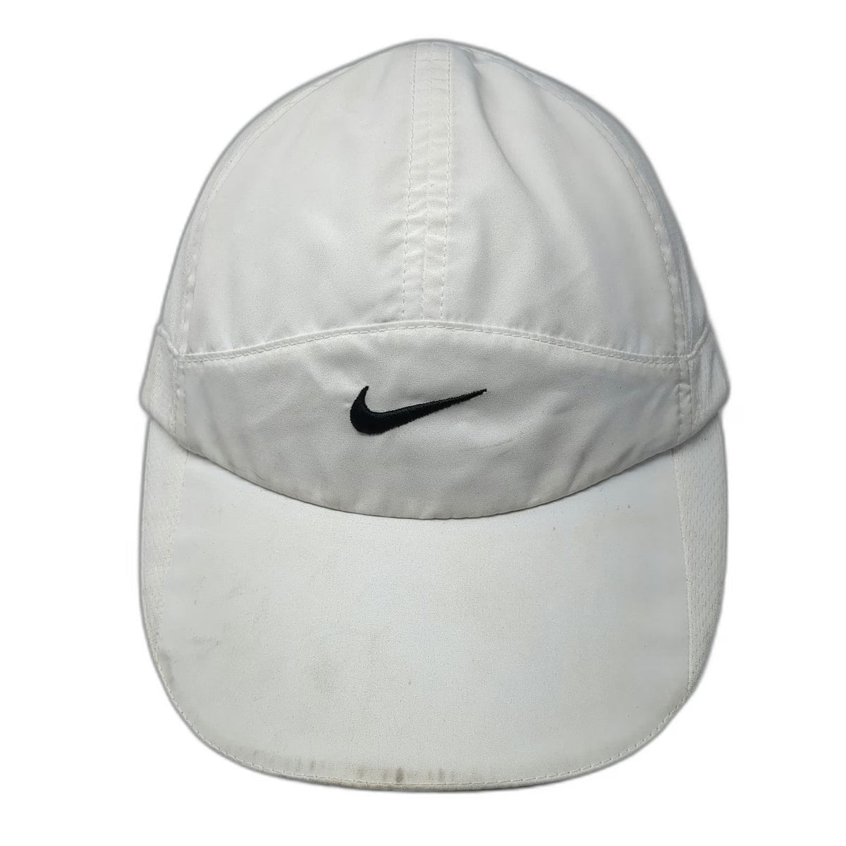 Nike Baseball Cap White One Size Fit Dry Performance Running Mesh Hat Reflective