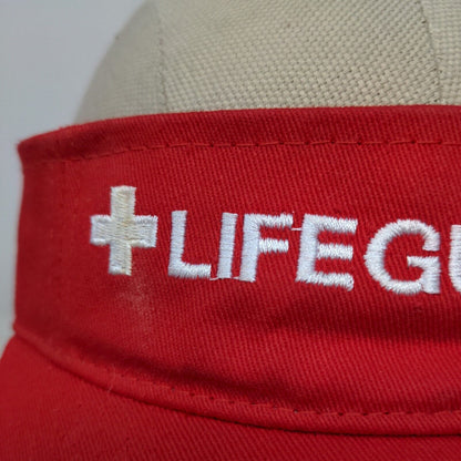 Lifeguard Brand Men's Strapback Sun Visor Hat Cap Embroidered Logo