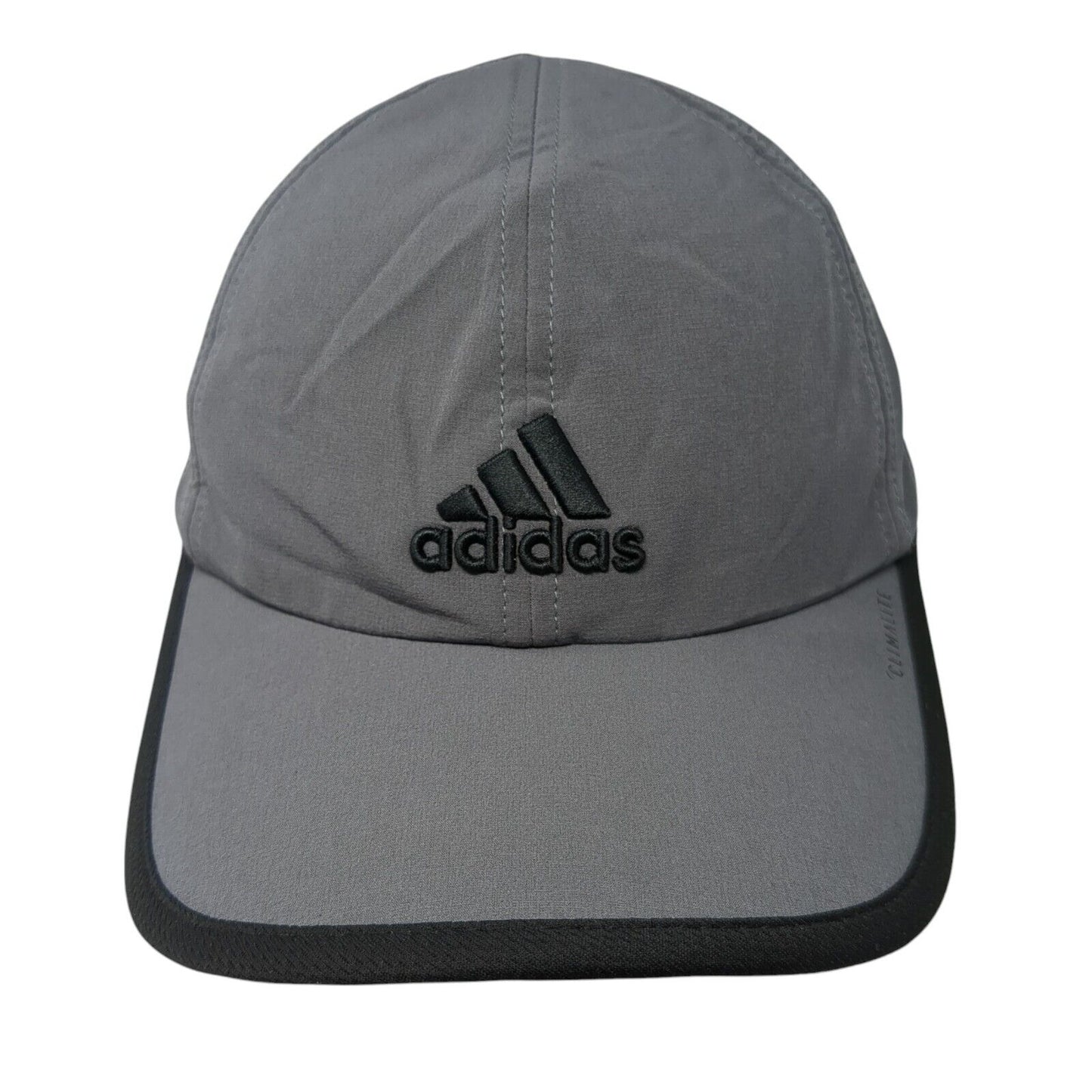 Adidas Climalite Strapback Hat Gray One Size Adjustable Embroidered Breathable