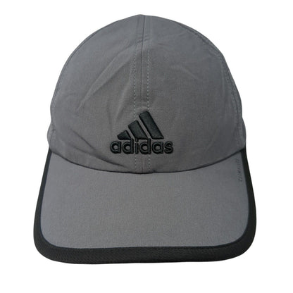 Adidas Climalite Strapback Hat Gray One Size Adjustable Embroidered Breathable