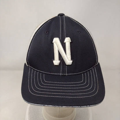 Letter N Youth Fitted Trucker Hat Black 6 3/8- 6 7/8 Mesh Back Pacific Headwear
