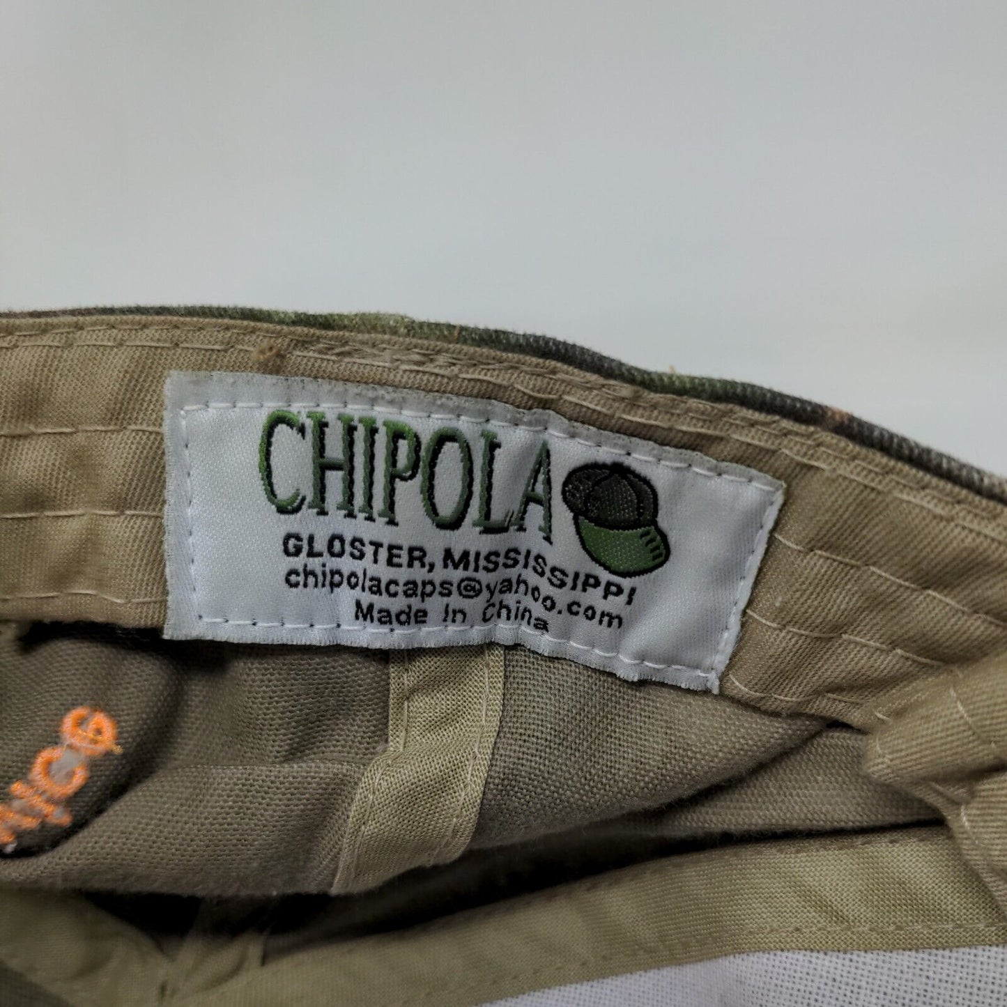 Southland Container Inc. Strapback Hat Camo One Size Embroidered Chipola