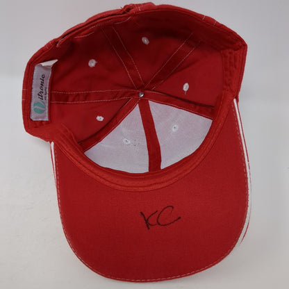 State Farm Strapback Hat Red One Size Adjustable Vented Holes 6 Panel Vitronic