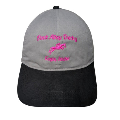 Duck Alley Derby Eagle Idaho Slideback Hat Gray OS Adjustable Embroidered Otto