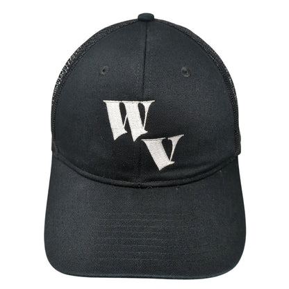 WV Mesh Back Trucker Hat Black One Size Embroidered Port Authority