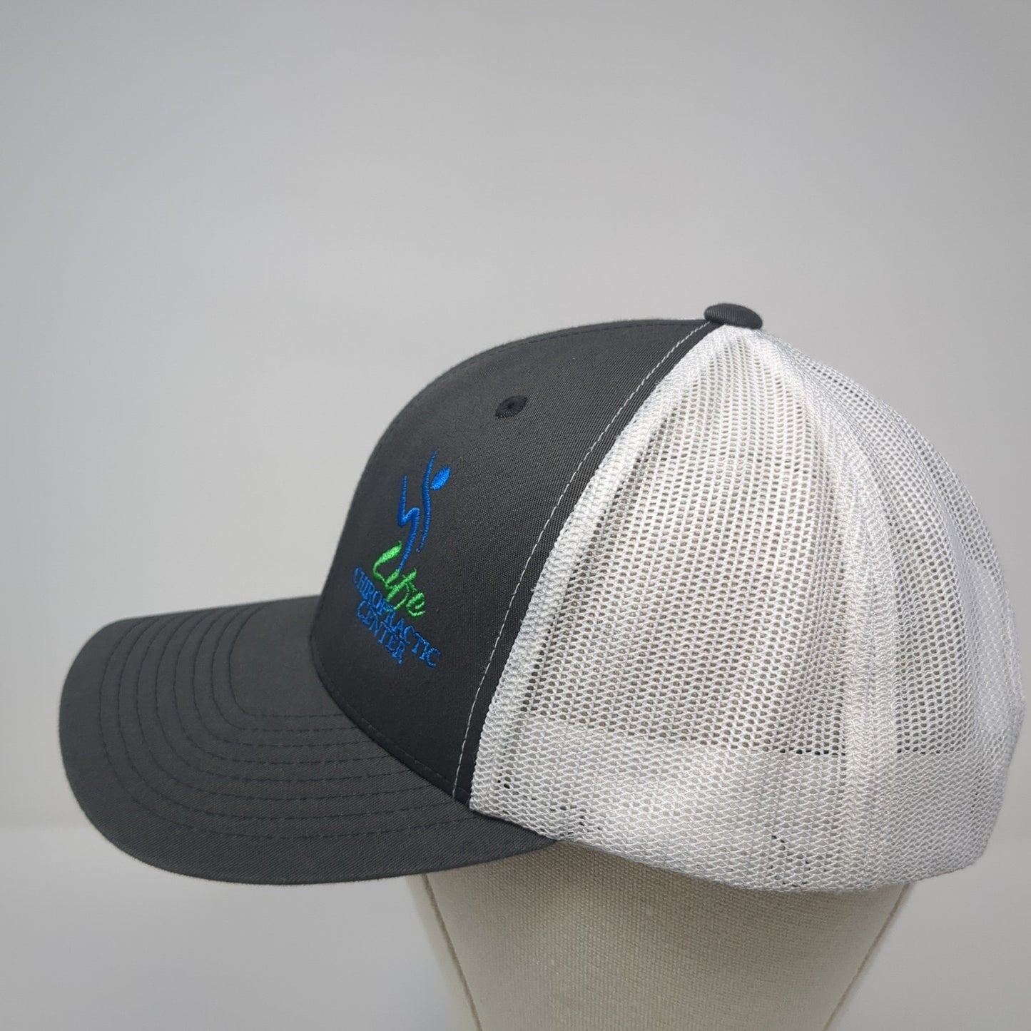 Life Chiropractic Center Trucker Hat Gray One Size Adjustable Mesh Back Yupoong