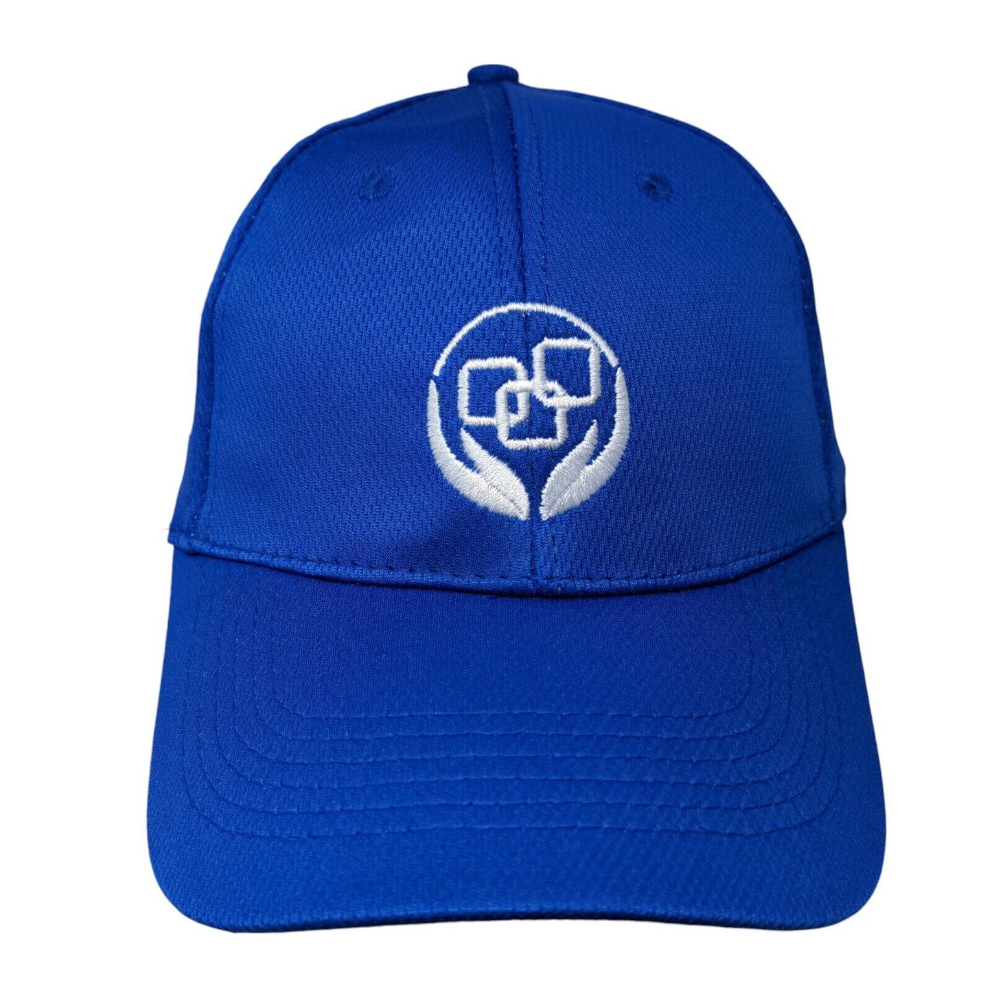 Unbranded Strapback Hat Blue One Size Adjustable Embroidered Vented Holes