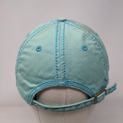 Life Is Good Slideback Hat Greenish-Blue One Size Embroidered 6 Panel