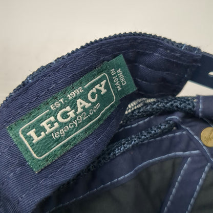 Legacy Trucker Hat Blue One Size Mesh Back Embroidered Crab Adjustable Snapback