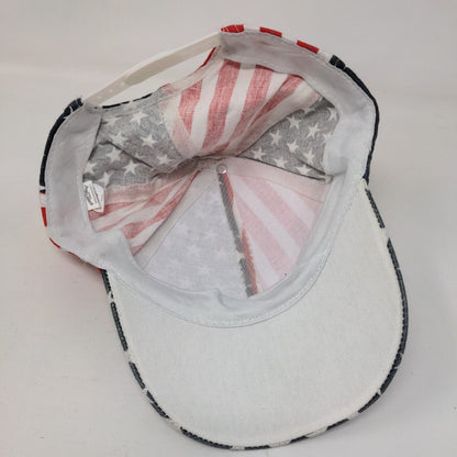 American Flag Snapback Hat Multicolor Adjustable Stars Striped 6 Panel