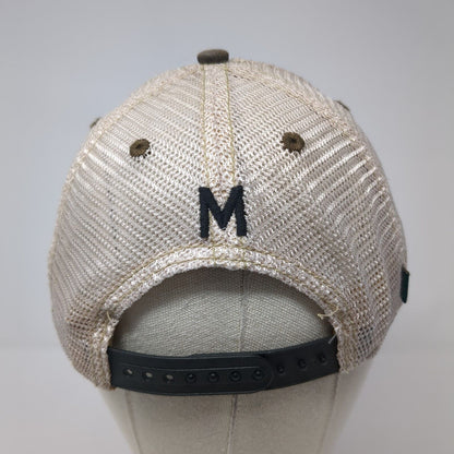 Merge Snapback Trucker Hat Gray OS Adjustable Embroidered Mesh Back Legacy
