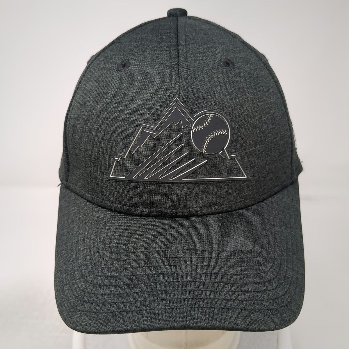 New Era Colorado Rockies MLB Baseball Cap Black L 39THIRTY Stretch Fit Patch Hat