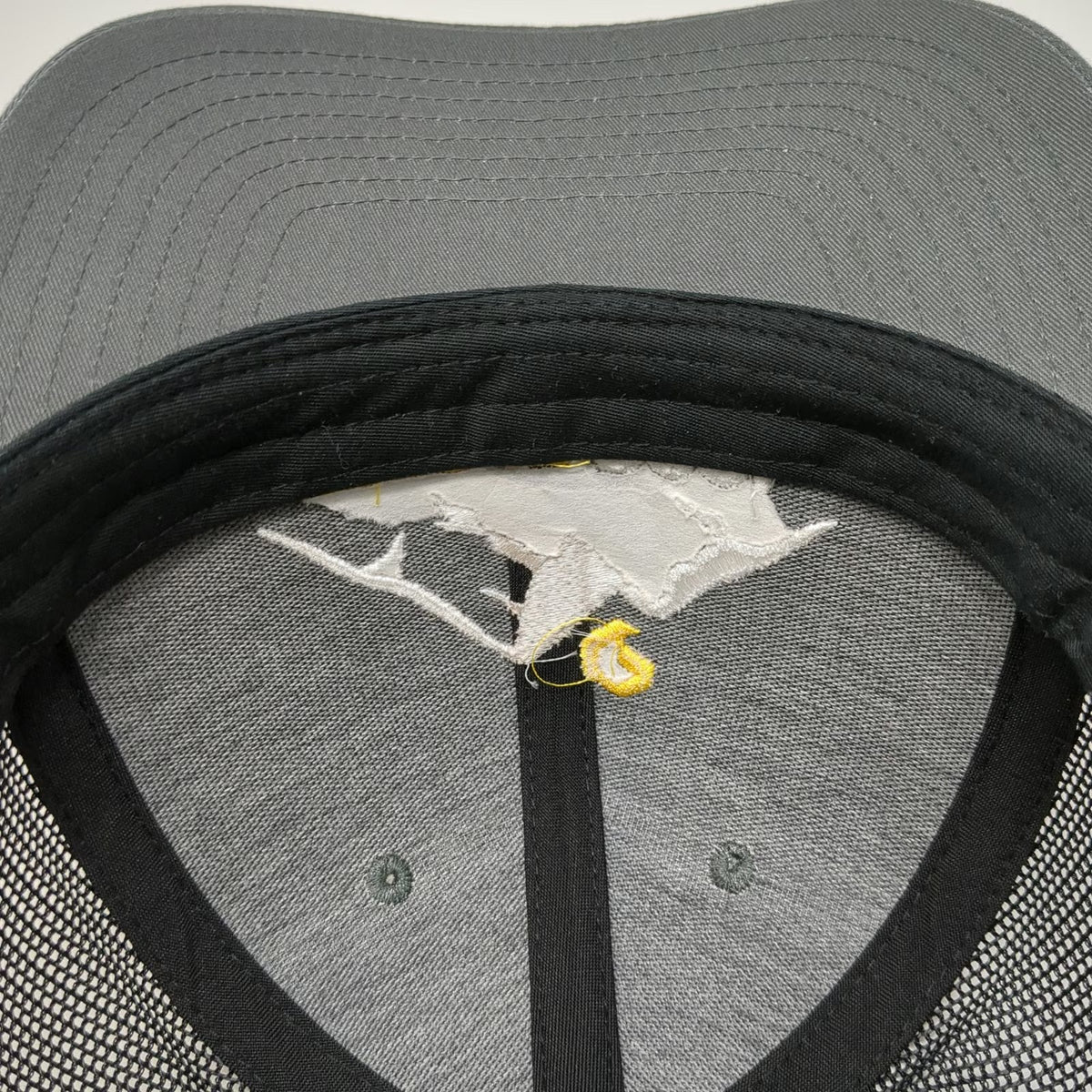 Richardson Trucker Hat Gray One Size Keep It Cool Mountain Snapback Mesh 112