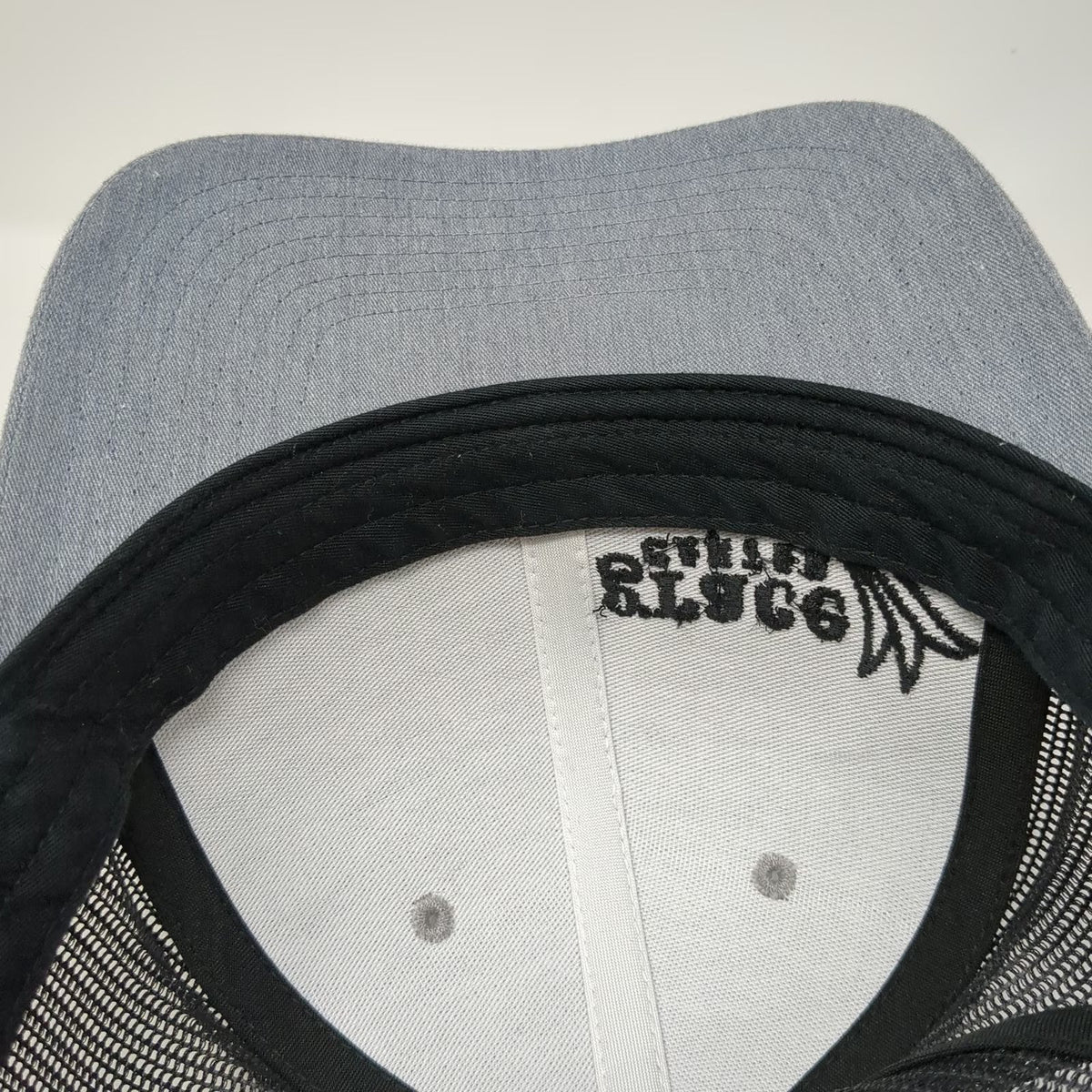 Richardson Trucker Hat Gray One Size Mesh Snapback Grace Center Logo Hat