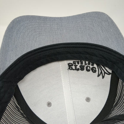 Richardson Trucker Hat Gray One Size Mesh Snapback Grace Center Logo Hat