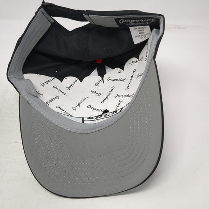 Imperial Baseball Cap Black OSFM AJGA Golf Performance Adjustable Hat UPF 50+