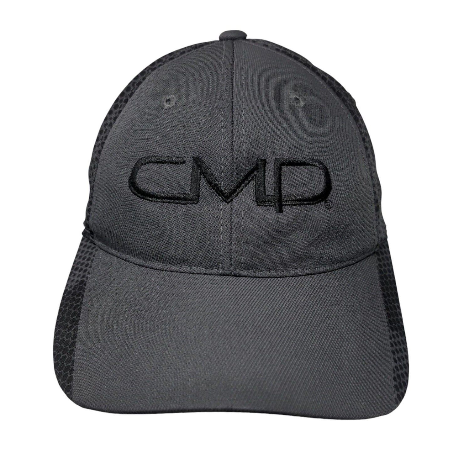 CMD Strapback Hat Gray One Size Adjustable Embroidered Sport-Tek Polyester