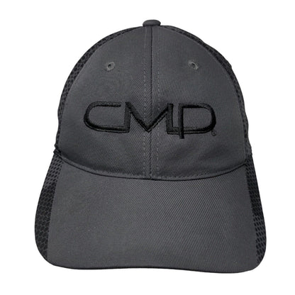 CMD Strapback Hat Gray One Size Adjustable Embroidered Sport-Tek Polyester