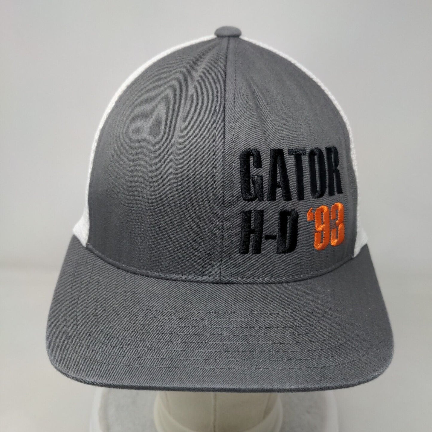 Gator H-D '93 Snapback Trucker Hat Gray OSFM 110 Mesh Back Pacific Headwear