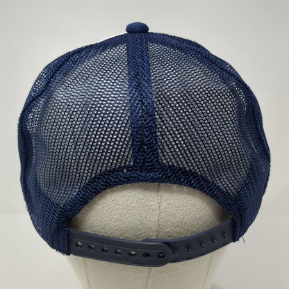 Idaho USA 25 1890-1990 Snapback Trucker Hat Blue One Size Adjustable Mesh Back