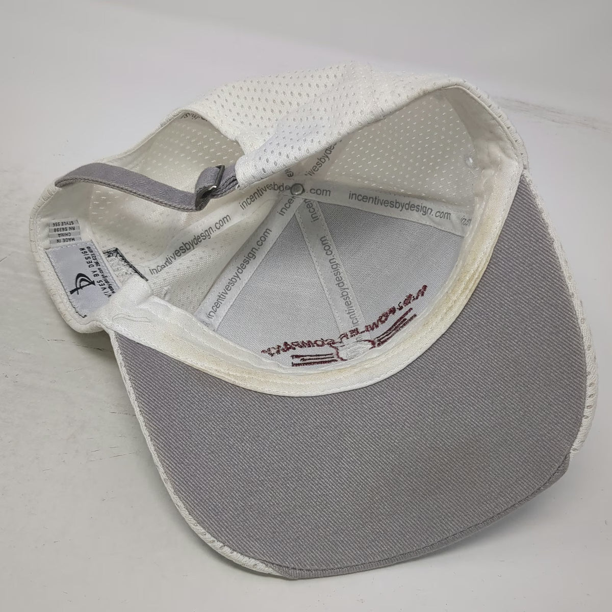 Incentives by Design H.D. Fowler Co Ford Baseball Cap Gray White One Size Hat