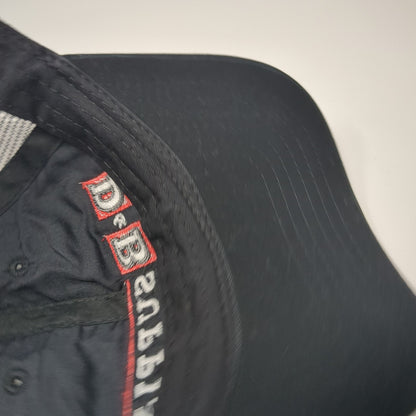 D&B Supply Snapback Trucker Hat Black One Size Adjustable Mesh Back Stich It