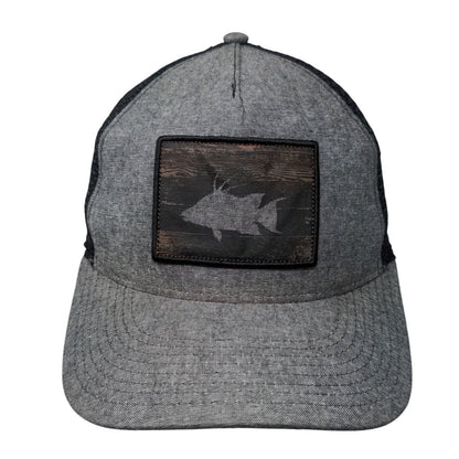 Boaters Republic Snapback Trucker Hat Gray One Size Adjustable Mesh Back