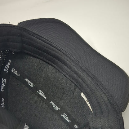 Titleist Snapback Black One Size Perforated Performance Grid Texture Golf Hat
